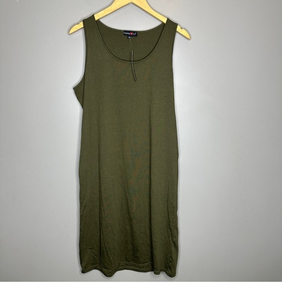 NWT Absolutely It! Sleeveless Hunter dress tshirt dress - Picture 1 of 6